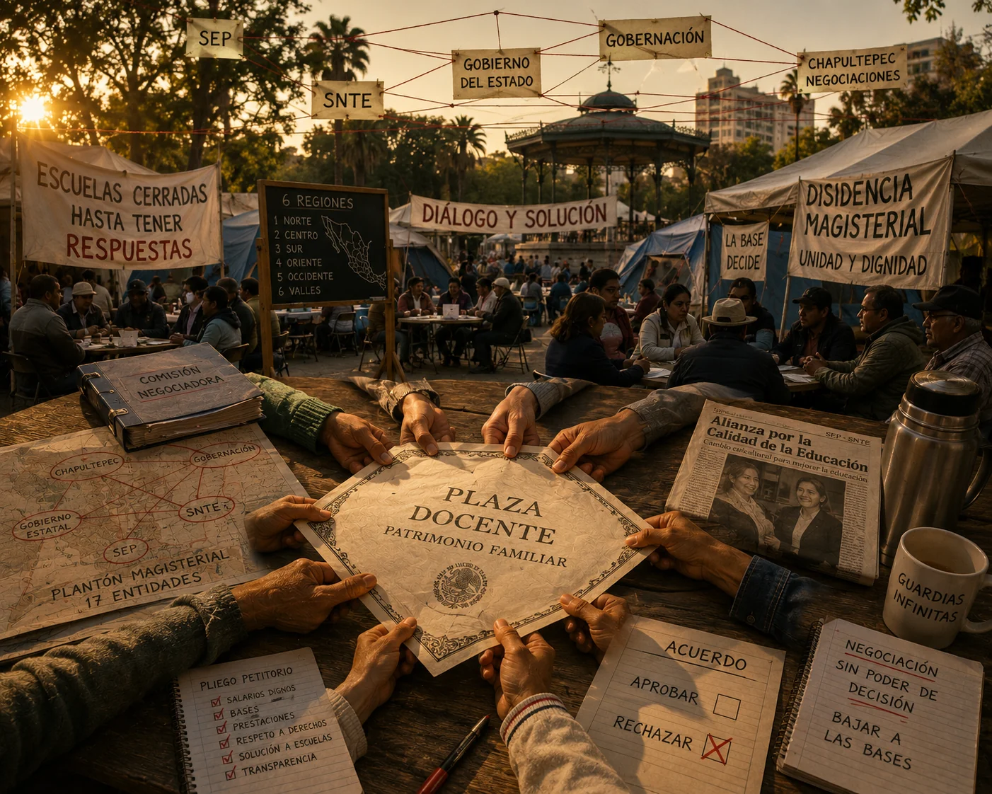 El control por las plazas